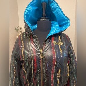 Vinyl reversible Coogi jacket